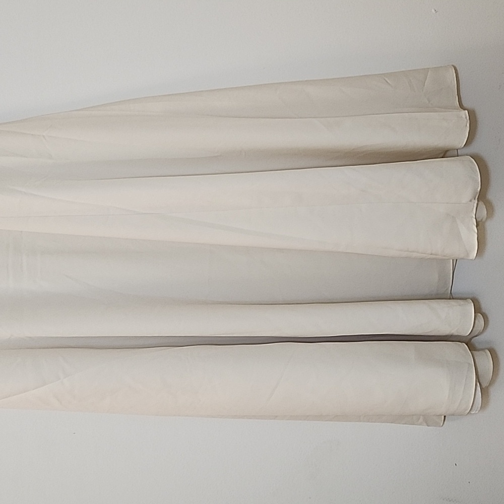 Lauren Ralp Lauren Black Label Shirtdress Elegant Winter Cream Midi Dress SZ 4 - Picture 12 of 16